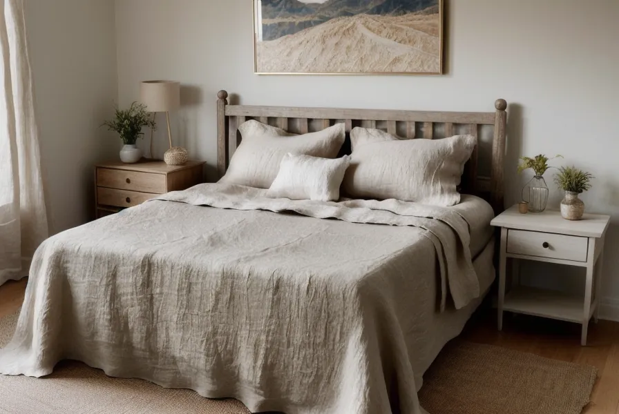 Close-up of a Blissy silk pillowcase and a digital thermometer in a sunlit bedroom.