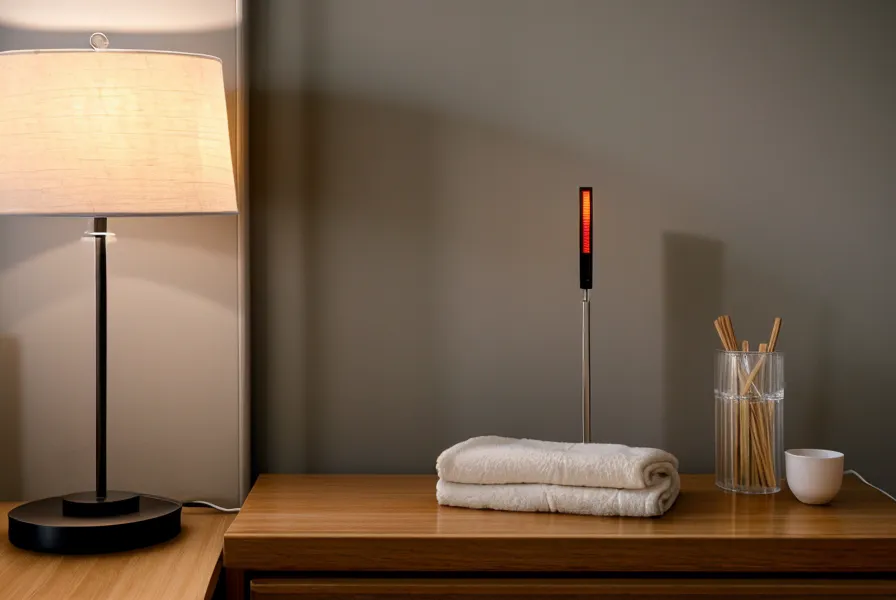 Close-up of a bedroom thermometer showing temperature differences.
