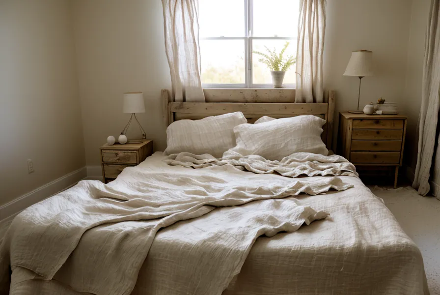 BedJet 3 active-cooling nozzle installed under a bed sheet for sleep-tech testing
