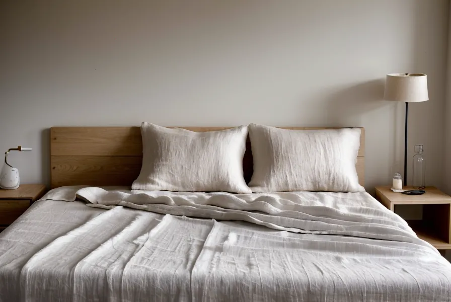 Close-up of Blissy silk pillowcase weave next to cotton fabric for a cooling bedding comparison